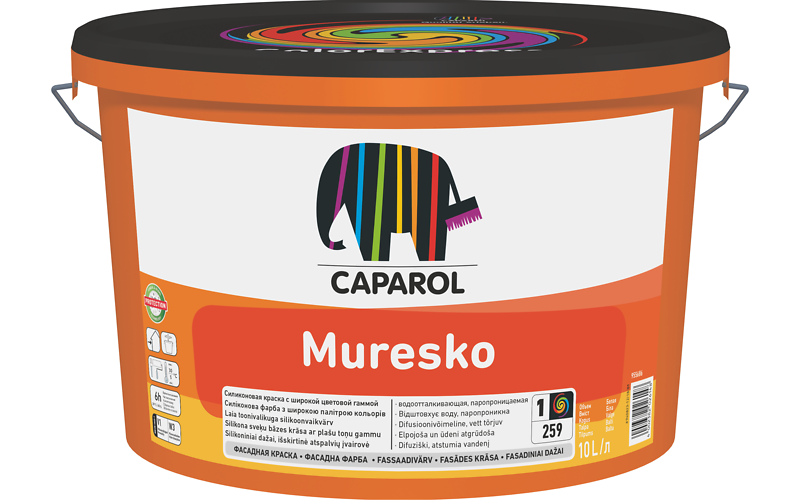 Фарба фасадна водовідштовхувальна Muresko В3 (Польща) (2,35л)