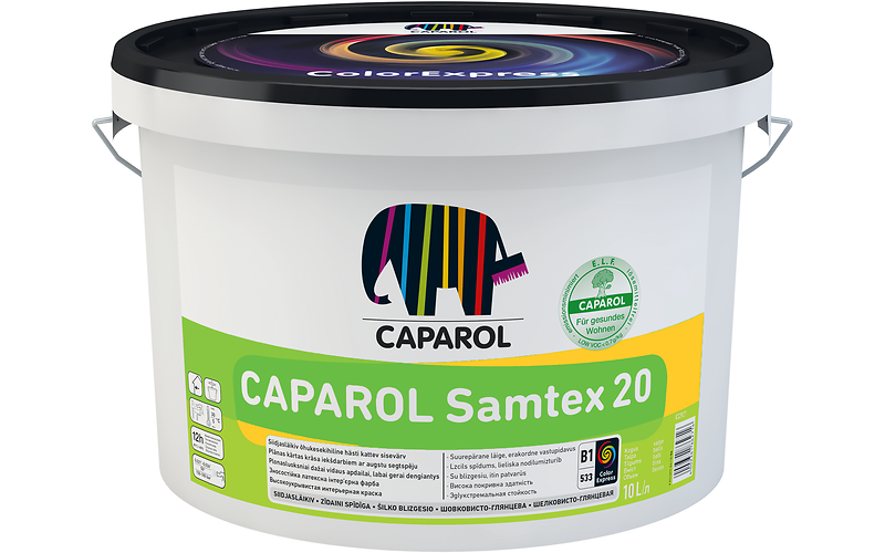 Фарба шовковисто-глянцева Caparol Samtex 20 E.L.F. B1 (Польща) (2,5 л)