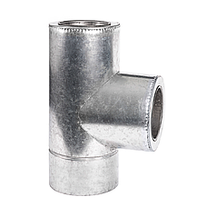 Трійник-сендвіч 87° ø130/230 мм 0,8 мм Нерж/Оц Aisi 321 Stalar (60097)