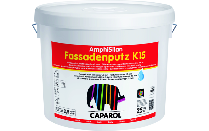 Структурна штукатурка Caparol  Amphisilan Fassadenputz K 15 (25кг)