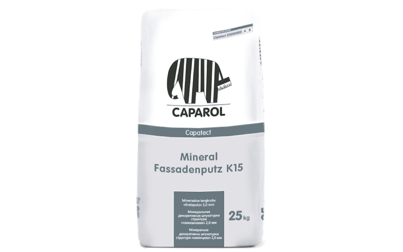 Декоративна штукатурка  Caparol Capatect-Fassadenputz K15 Transparent (25кг)