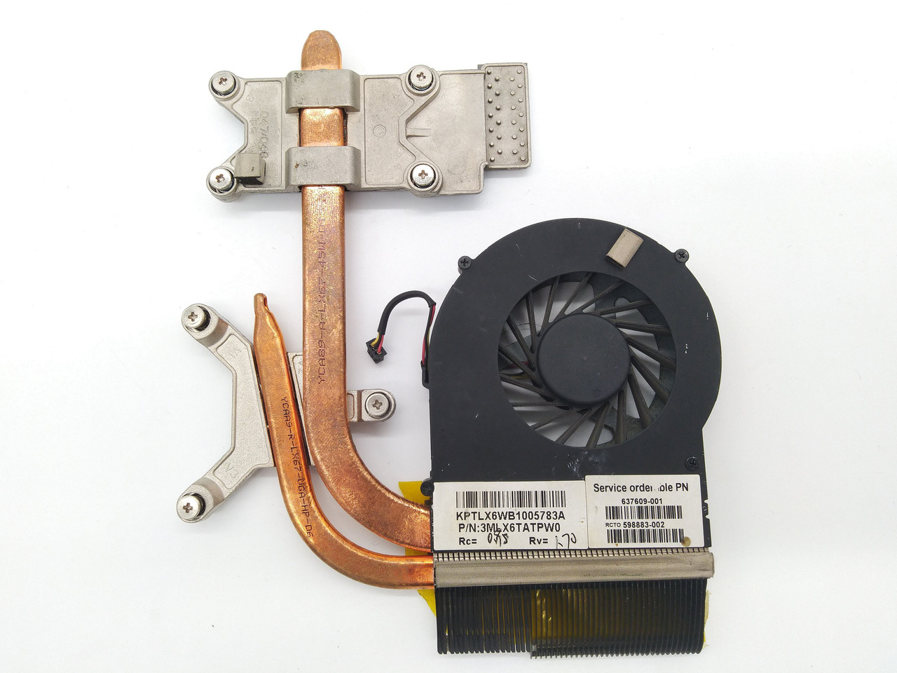 Система охолодження ноутбука HP Pavilion DV7 4150sr DV7 4000 3MLX8TATP20 з вентилятором