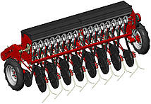 Міні навісна сівалка зернова СЗД 2.4 Деметра