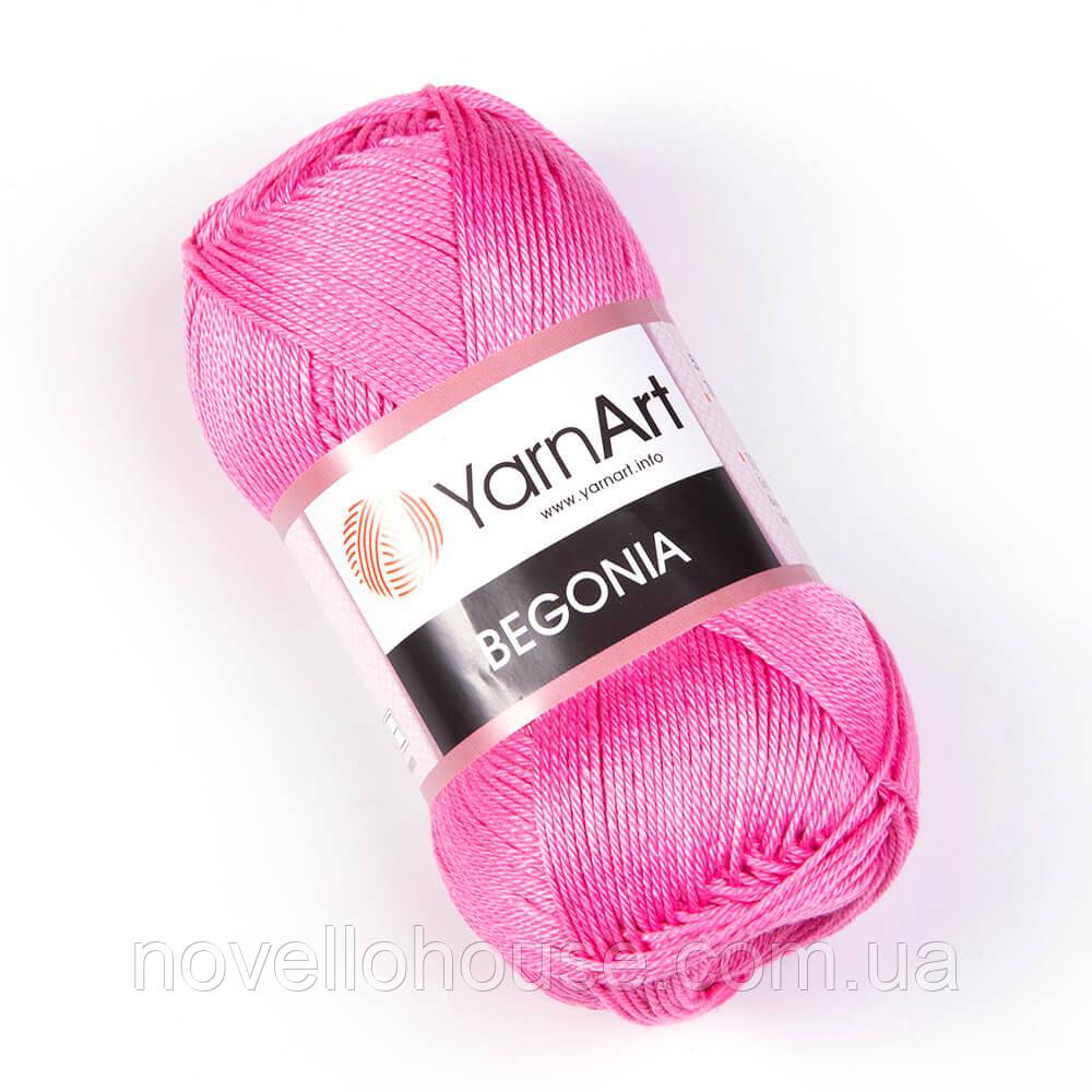 Yarnart BEGONIA (Бегонія) № 5001 малина (Бавовняна пряжа, нитки для в'язання)