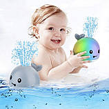 Фонтанчик для ванної кити, іграшка для купання, гра для ванної фонтан bath toys spray water, фото 3