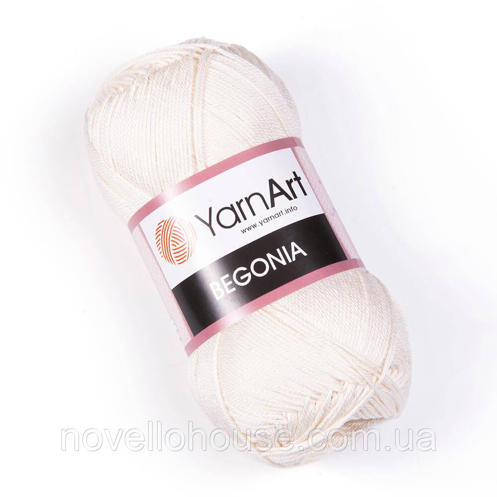 Yarnart BEGONIA (Бегонія) № 6282 слонова кістка (Бавовняна пряжа, нитки для в'язання)