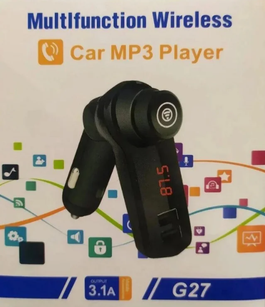 ФМ модулятор FM трансмітер CAR G27 з MP3