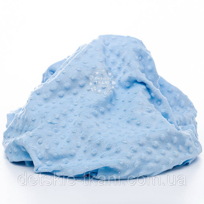 Плюш minky блакитного кольору, щільність 350 г/м2