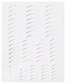 Срібна (Silver) гнучка стрічка №554 She Nail на липкій основі (самоклейка) для дизайну нігтів