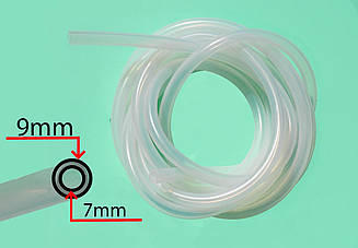 Силіконова трубка прозора 7х9 мм