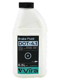 Рідина гальмівна Vira Brake Fluid DOT-4.1 0,5 л (VI1111)
