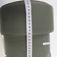 Стрічка велкро липучка хакі комплект петля+гачок, ширина 10 см