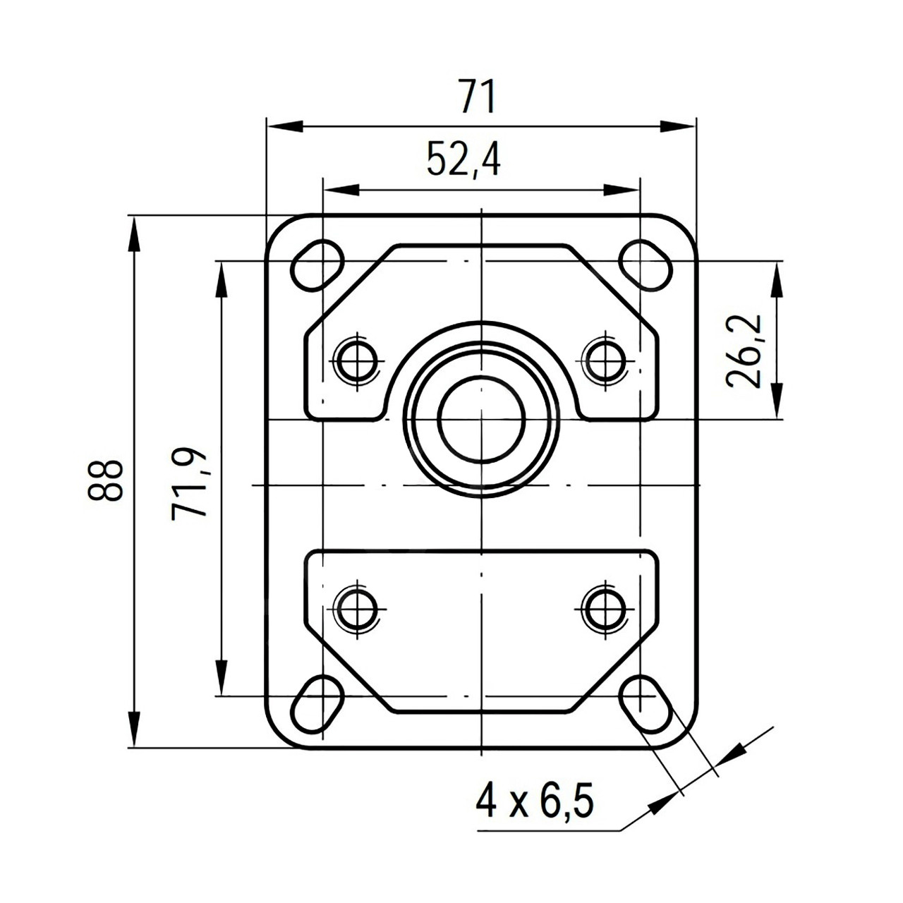Шестеренний насос GP1K8L-G160C, фото 1