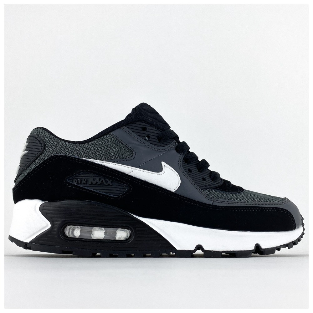 Чоловічі кросівки Nike Air Max 90 Black White, чорно-білі кросівки найк аір макс 90 аїр чорні