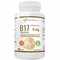 Витамин B17 амигдалин 4 мг + пребиотик абрикосовых косточек 60 капс. Progress Labs