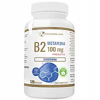 ВИТАМИН В2 100 мг Рибофлавин + ПРЕБИОТИК 120 капс Progress Labs