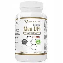 Men UP КОНТРОЛЬ ПОТЕНЦІЇ -Tribulus Terrestris (Якірці сланкі) + Maca (Мака перуанська) + Цинк + Селен - ВЕГЕ ПРОДУКТ Progress
