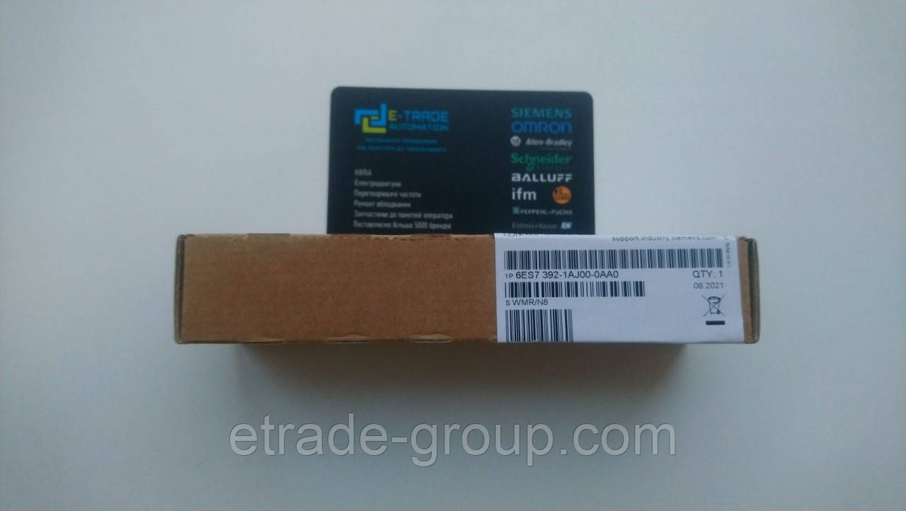 Модуль Siemens 6ES7392-1AJ00-1AB0 SIMATIC S7-300 (6ES7 392-1AJ00-1AB0, 6ES73921AJ001AB0), фото 1