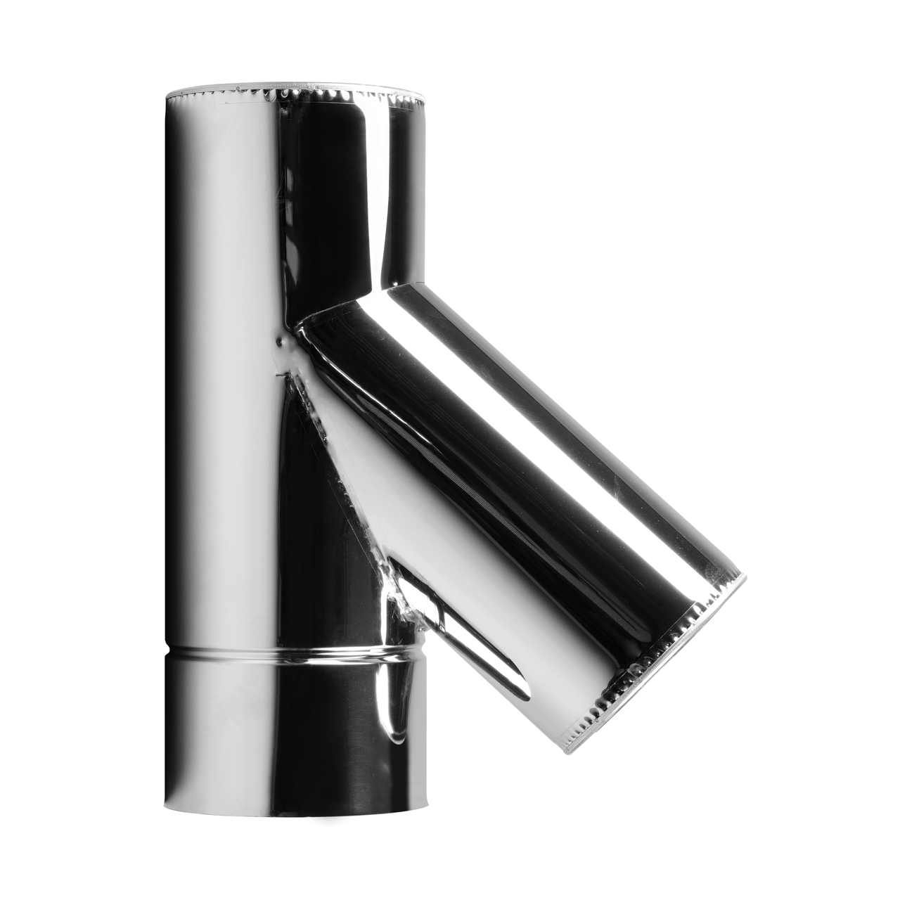 Трійник-сендвіч 45° ø220 мм 0,5 мм Нерж/Нерж Aisi 304 Stalar (41340)