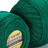 YarnArt CANARIAS (Канаріс) № 6334 зелений (Пряжа мерсеризована бавовна, нитки для в'язання), фото 2