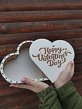 Подарунок на 14 лютого. Коробка Серце пакування для подарунка на день закоханих, День Святого Миколая