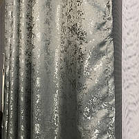 Стильні сучасні Темно-сірі штори жакард однотонні в спальню, вітальню, кухню, фото 9