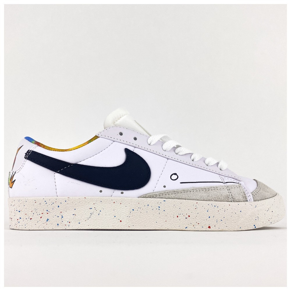 Жіночі кросівки Nike Blazer Mid '77 Low White, білі шкіряні кросівки найк блейзер мід, фото 1