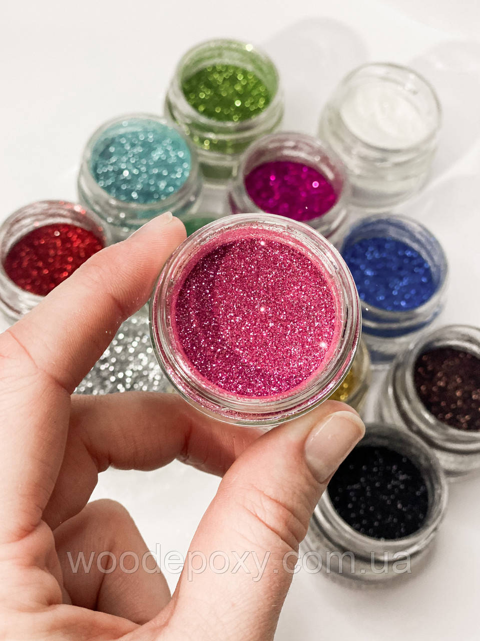 Гліттер рожевий, фото 1