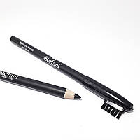 Карандаш для бровей тон 101 Black/чорный/Stefani Carlotte Eyebrow Pencil