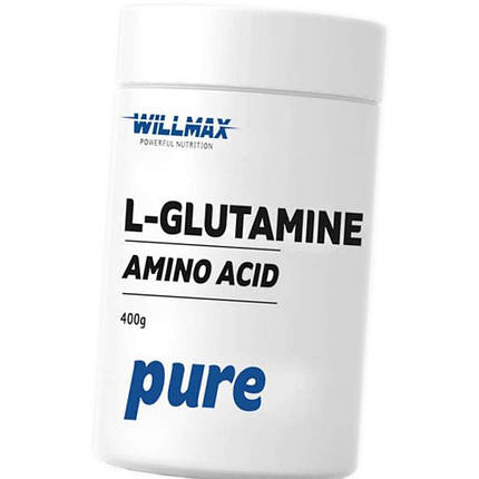 Л-глютамін Товарwillmax L-Glutamine 400 g без смаку, фото 2