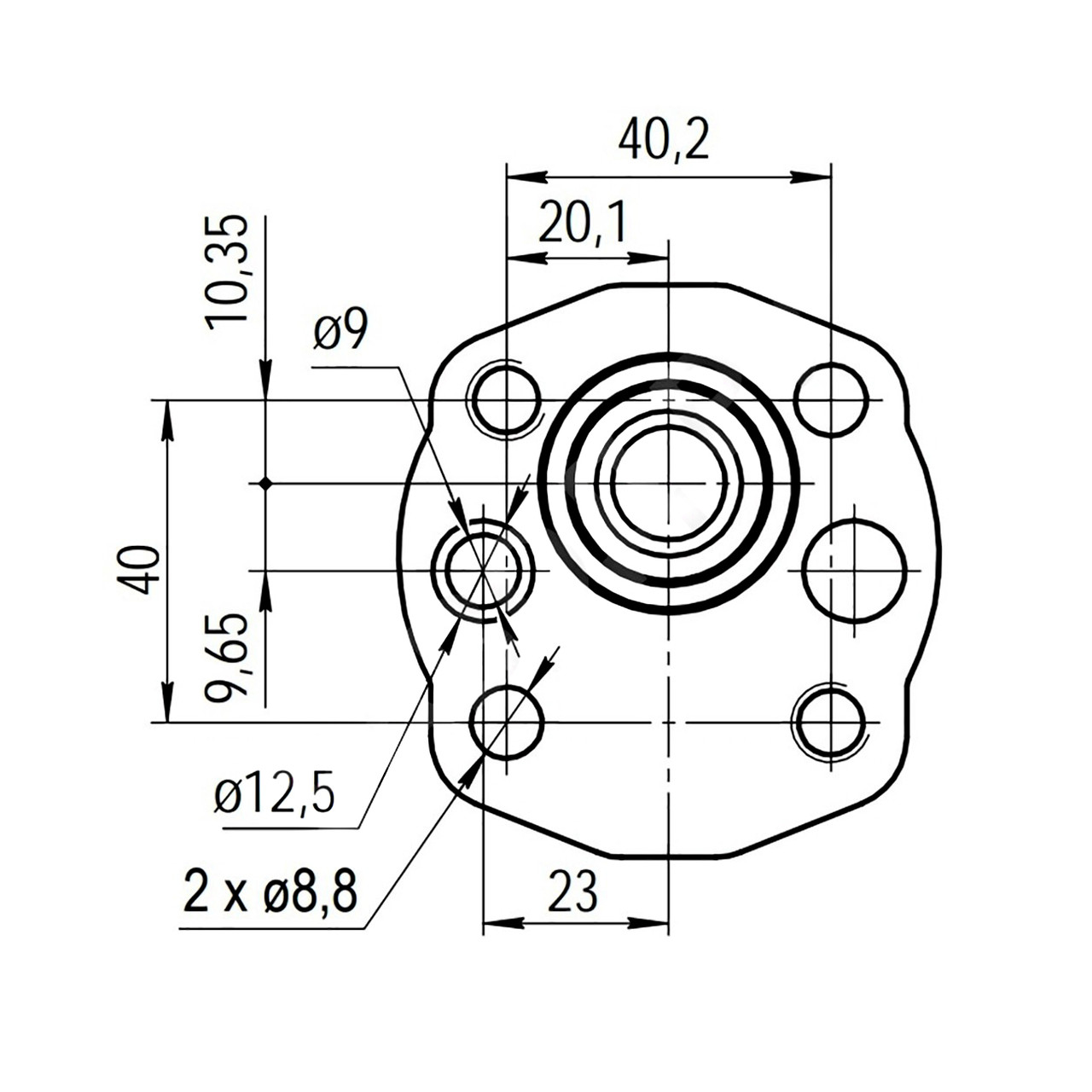 Шестерневий насос GP1K2.5L-K211GC