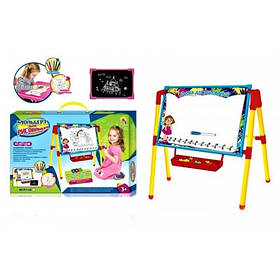 Мольберт для малювання R7112A дитячий двосторонній з полицею