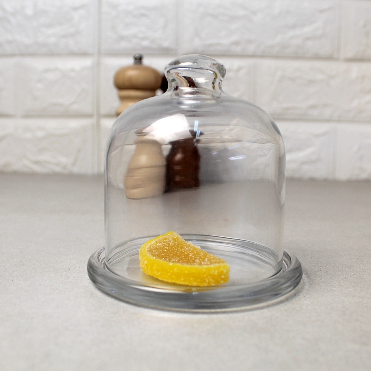 Стеклянная лимонница с крышкой Басик - фото 2 - id-p675061344