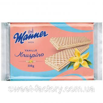 Вафли Manner Knuspino Vanille 110g, фото 1