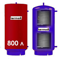 Теплоаккумулятор TERMO-S TA-800L c двумя теплообменниками