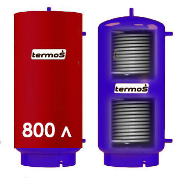 Теплоакумулятор TERMO-S TA-800L з двома теплообмінниками