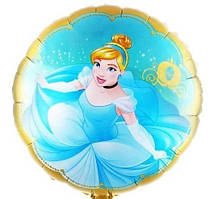 Фольгована кулька коло принцеса Попелюшка 18" Китай