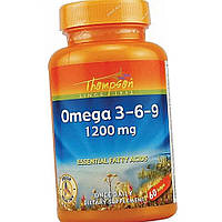 Омега 3 6 9 Thompson Omega 3-6-9 1200 mg 60 капсул Жирні кислоти