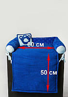 Синий лежак для большой собаки "Королевский синий" 6-25 кг . Лежанка для большой и средней собаки