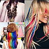 Пасма різнокольорові на шпильках для волосся 10 шт, фото 5