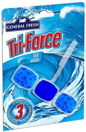 Ароматичний блок для унітазів "General Fresh" 3-на сила Морський (шт.), фото 1