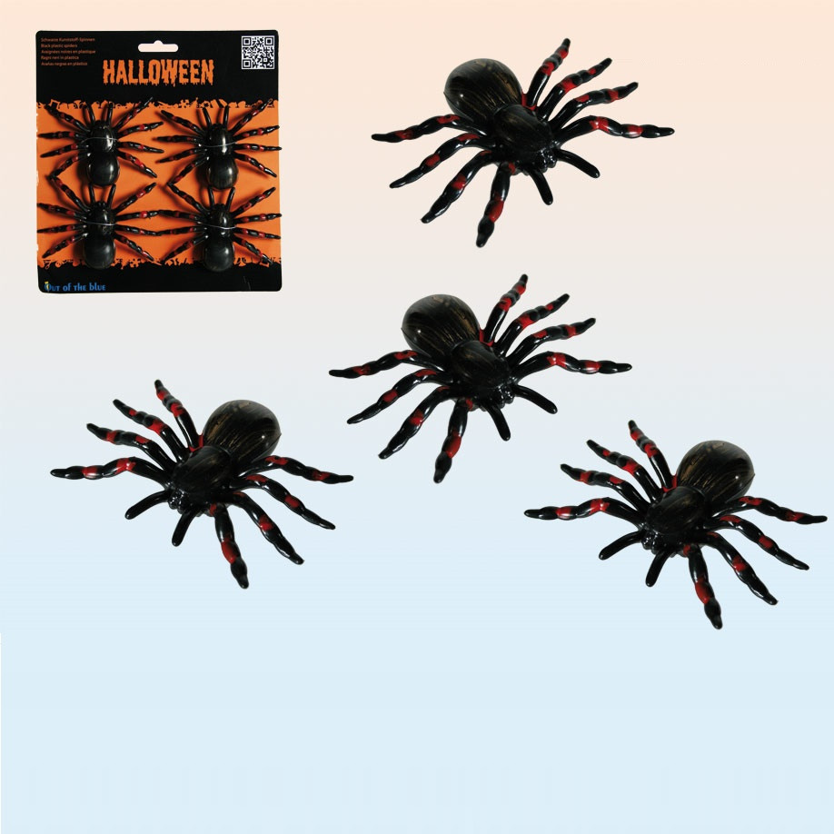 Декоративний набір павуків (4 шт), фото 1