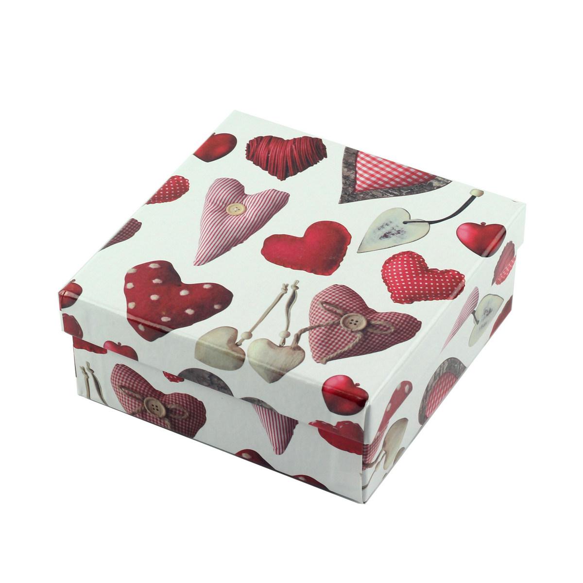Коробка подарункова "Heart" 14 х 14 х 6 см, фото 1