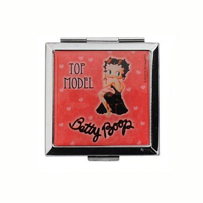 Дзеркало кишенькове "Betty Boop", червоне, фото 1