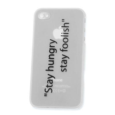 Чохол для iPhone 4G "Stay hungry Stay foolish"