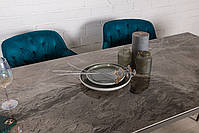 Стіл Alta (Альта) кераміка темно-сірий глянець 120(170)х80х76 мм, фото 6