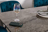 Стіл Alta (Альта) кераміка темно-сірий глянець 120(170)х80х76 мм, фото 7