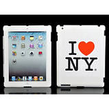 Кришка для IPad 2 "I Love NY", біла, фото 2