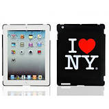 Кришка для IPad 2 "I Love NY", чорна, фото 2