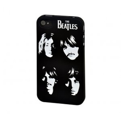 Кришка для Iphone 4S "Beatles white faces"